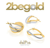 DelPia, Orecchini in Oro intrecciati collezione TRESS'OR