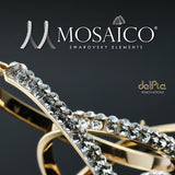 DelPia, Orecchini a cerchio doppia fila di cristalli