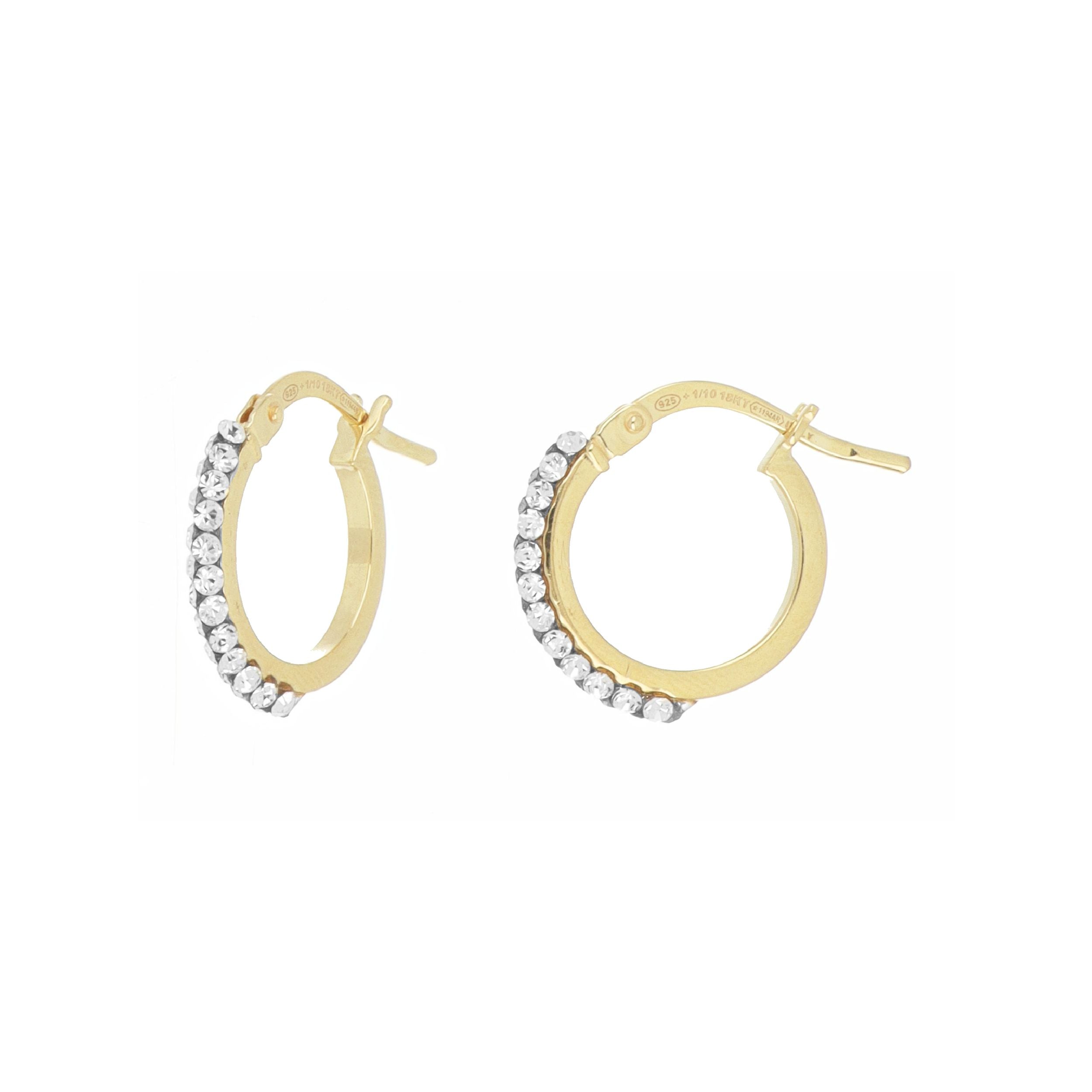 Orecchini A Cerchio Con Brillanti Oro Bianco - Foto 3