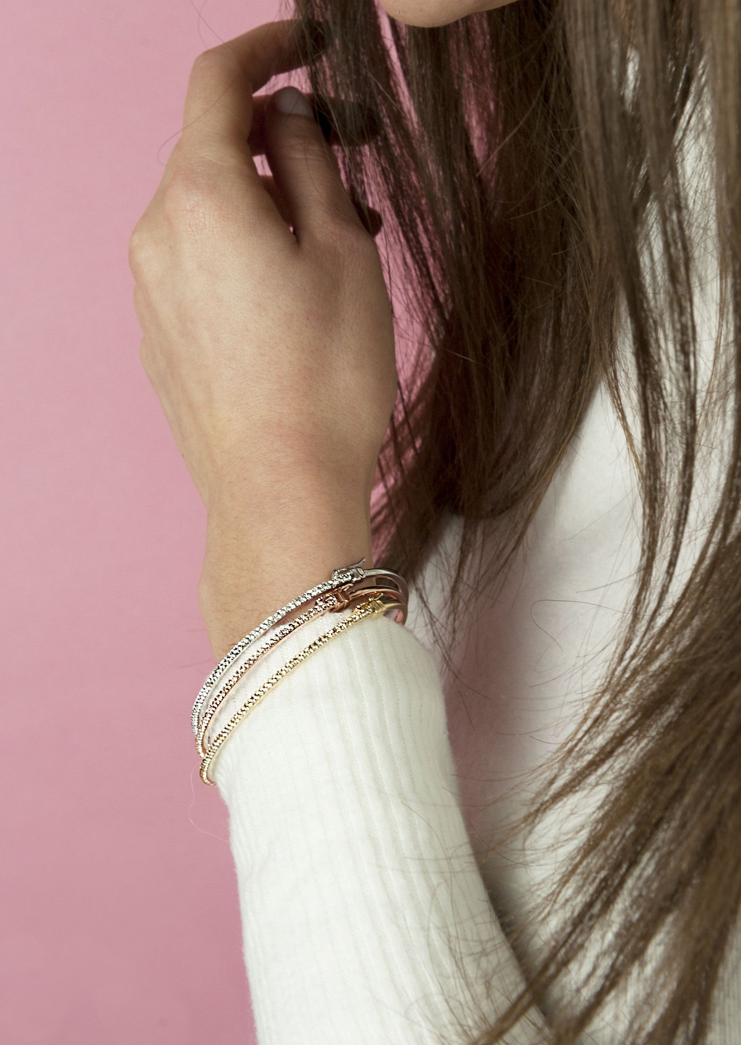 Chopard Bracciale rigido Ice Cube in oro bianco 18kt - Argento Chopard Bracciale rigido Ice Cube in oro bianco 18kt - Argento